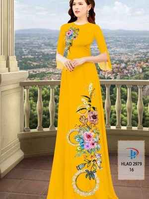 Vải Áo Dài Hoa In 3D AD HLAD2979 25